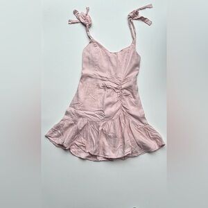 Elegant Pink Sleeveless Dress